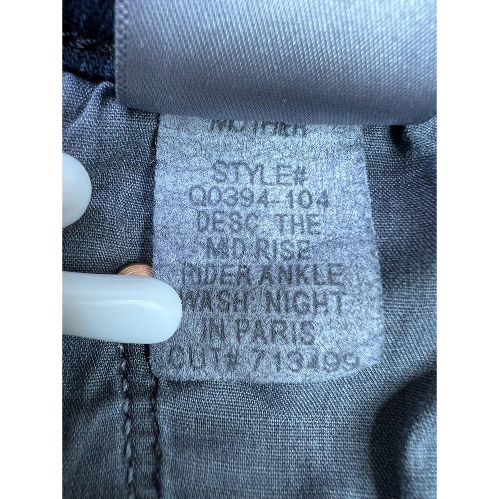 Mother The Mid Rise Rider Ankle Jeans Womens 28 Blue Night In Paris Stretch - Picture 11 of 16